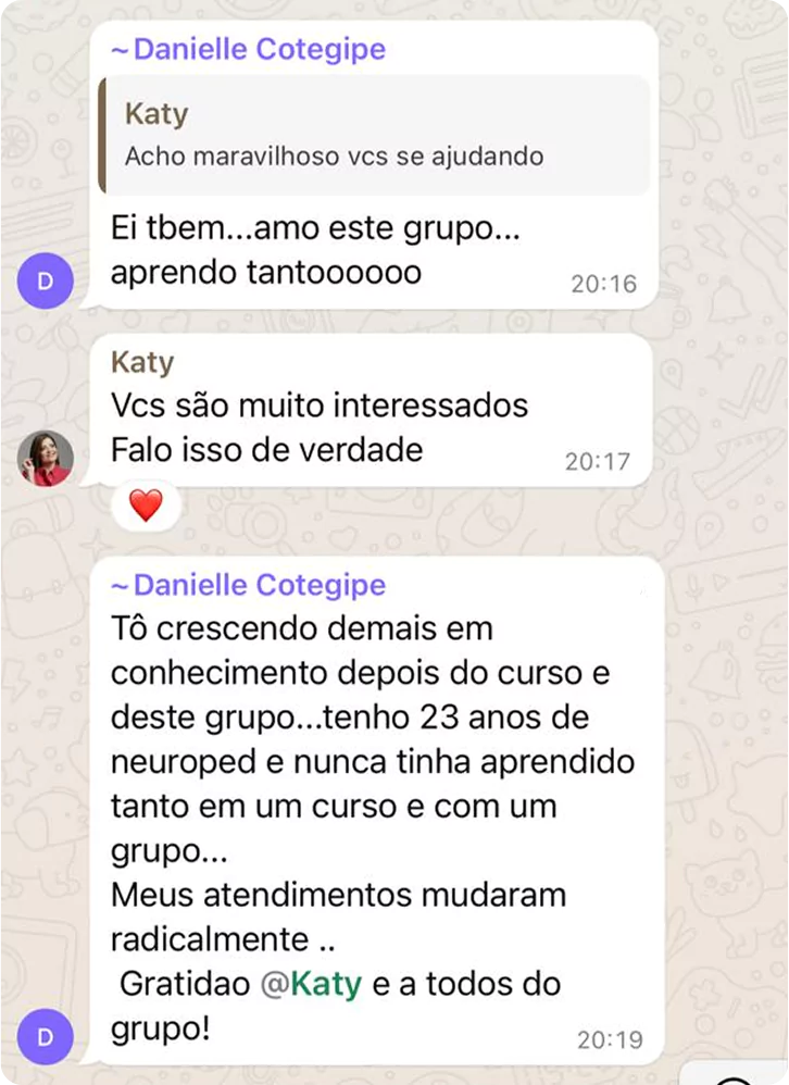 Depoimento Aluna Método RPF 1