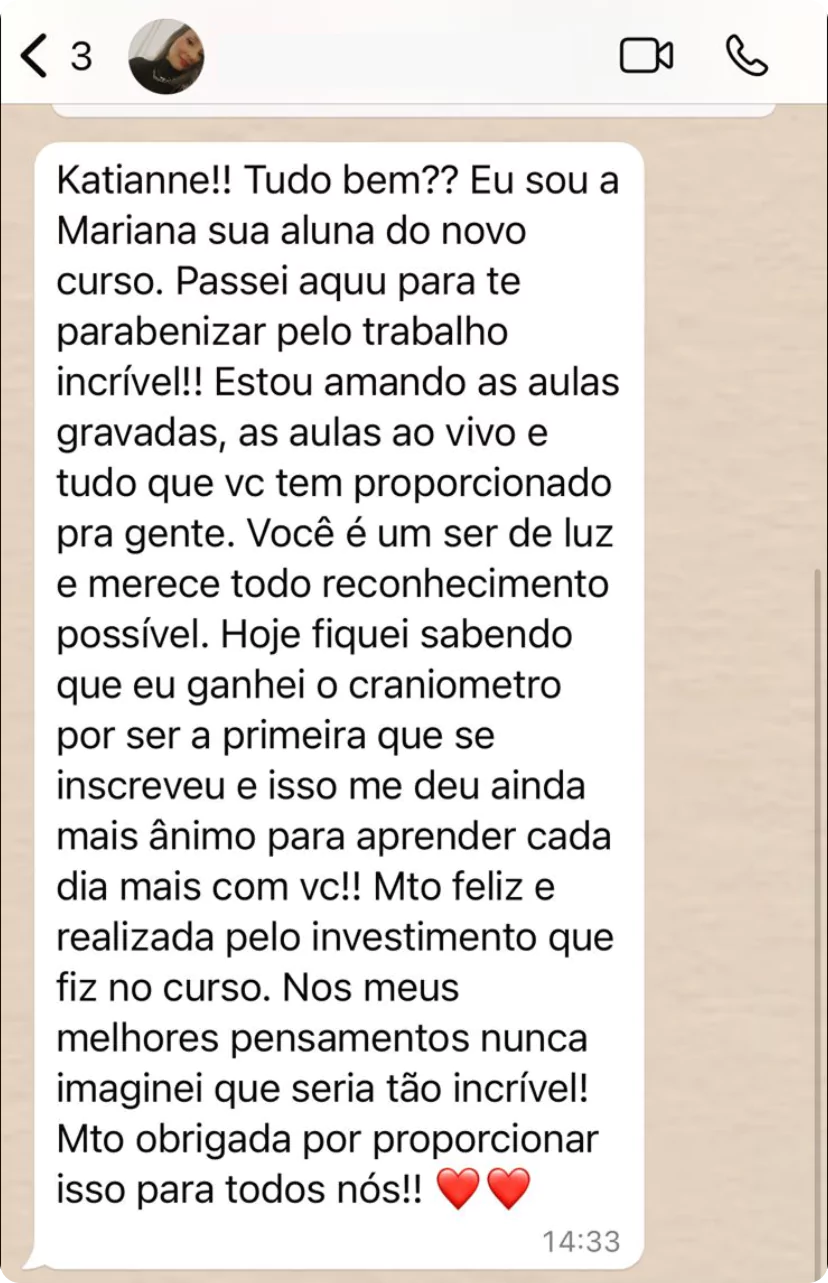 Depoimento Aluna Método RPF 10
